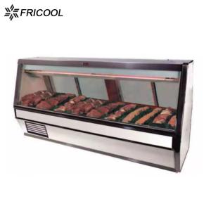 China R290 Refrigerant Meat Display Cooler 500L Butcher Display Fridge 115V 60HZ on sale
