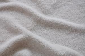 China white Warp Knitted Fabric Recycled , Polyester Knit Solid   Fabric factory