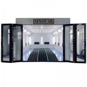 China Fire Resistant Mobile Car Paint Booth 48W LED 8.9 M Car Oven Paint Spray Booth factory