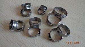China Single ear stainless steel tube clamp,Customized stainless steel hose clamps, made in China professional manufacturer factory