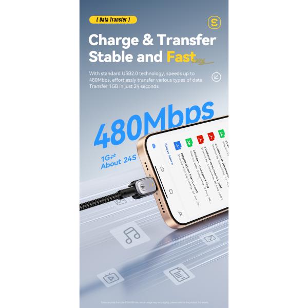 ESSAGER ES-X66 Series 60W 100W USB C to USB C Cable Fast Charging and Data Transfer