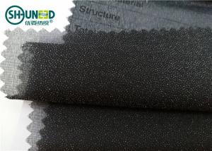 China Garment Suits Plain Weave Fusible Woven Interlining Polyester Light Weight factory