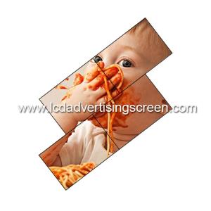 49 Inch LCD Video Wall Display 9mm Bezel Size Curved Irregular Splicing Screen