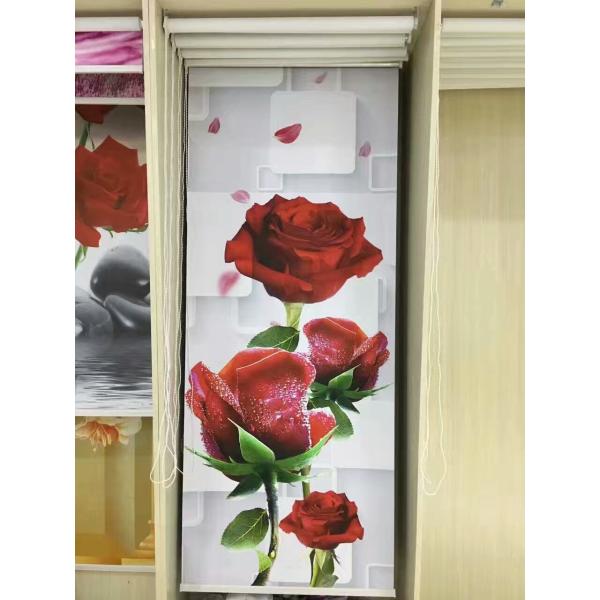 Dimout Custom Printed Vertical Blinds 280g/m2 100% Blackout Light Adjustable