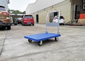 China PP Materials Plastic Folding Platform Hand Trolley With Silence Wheels , Carton Box Package factory