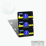 Pvc small lovely design plastic card with punch hole