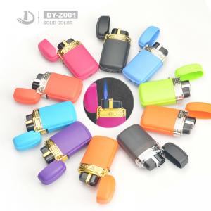 China Plastic Material Newest Style Flip Turbo Flame Piezo Windproof Refillable Gas Lighter factory
