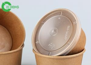 China Food Use Disposable Recyclable Strong Durable Brown 12oz Kraft Paper Soup Bowls factory