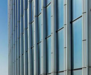 China Fashion design Low-E glass building facades double glazed glass curtain wall factory