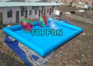 China Blue Inflatable Swimming Pools For Inflatable Water Slide / Water Balls on sale