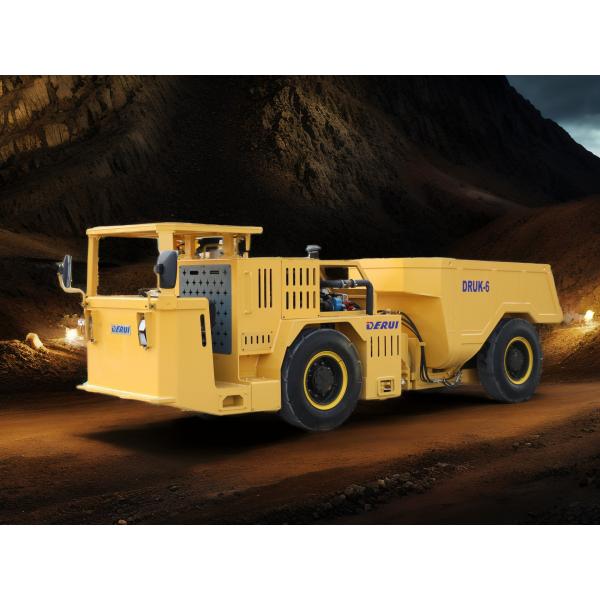 Dump Truck 6 Tons DERUI DRUK-6 Mining Truck WECHAI / CUMMINS Engine