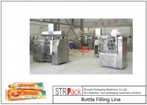 China Toothpaste Tube Filling And Sealing Machine Line With Circulation Vacuum Emulsifying Mixer factory