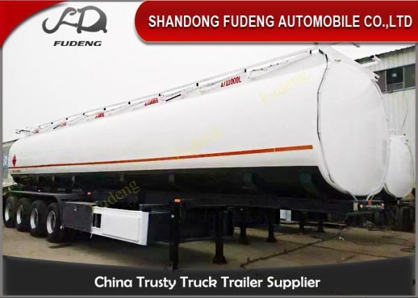 China 4 Axles 60000 Liters Fuel Tanker Semi Trailers Mobile Tankers For Oil Transporting factory