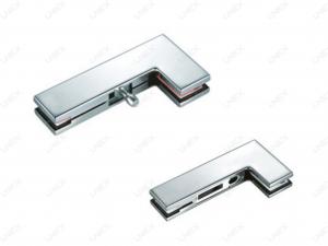 China L Shape Frameless Glass Door Clamp Fitting Mirror Clip Patch 0.8mm on sale