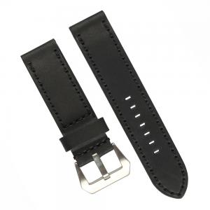 China ROHS Mens Watches Leather Band , OEM Stitched Leather Watch Strap With Pre V Buckle factory