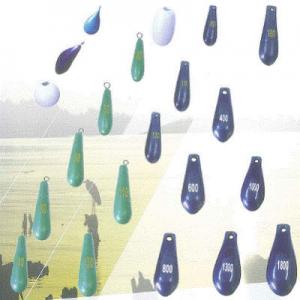 China PVC Coating Non Lead Sinkers , Lead Fishing Sinkers Brass Material factory