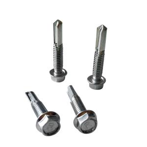 China Roofing Hex Head Self Drilling Decking Screws With Washer Customized Size factory
