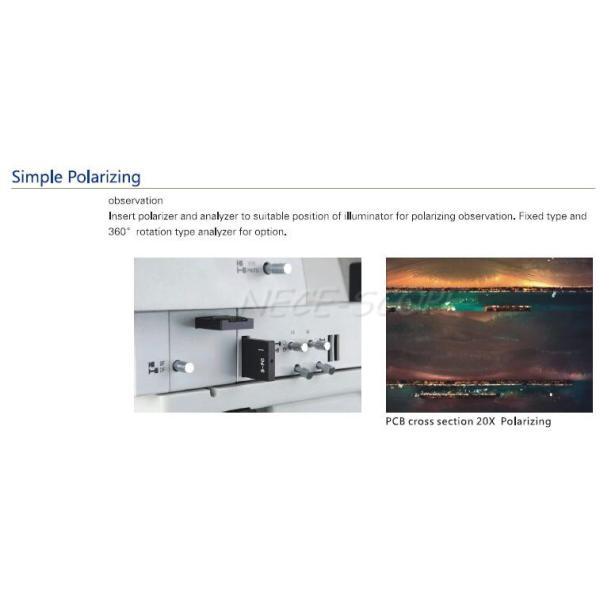 Digital Inspection Metallurgical Optical Microscope With N.A.0.5 Condenser