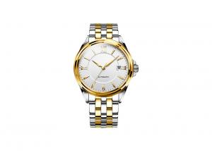 Stainless Steel Gold Automatic Watch Classic  White Dial 40MM Original Automatic Movt