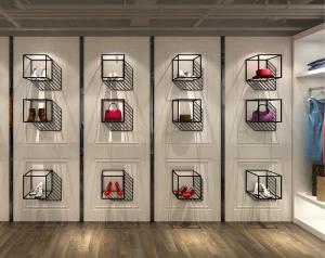 China Professional Shoe Display Shelves Shoe Shop Window Displays 350*350*350mm on sale
