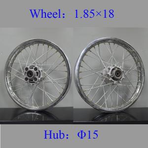 China REAR Spoked Motorcycle Wheels Colorful Steel Custom Spoke Motorcycle Wheels on sale