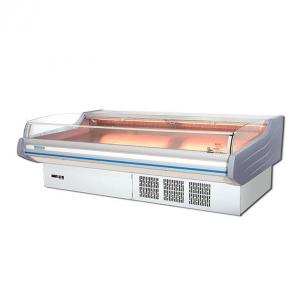 China Led Light Commercial Meat Freezer Display Cooler Meat Showcase For Butcher factory