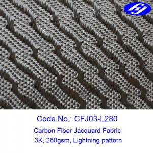 China Lightning 150cm 3k 280gsm Jacquard Carbon Fiber Fabric factory