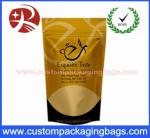 Aluminum Foil Heavy Duty Zip Lock Bags Tea Packaging 60-130 Microns Thickness