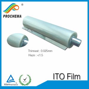 China Prochema conductive 100ohm ito coated pet film factory