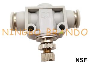 China NSF One Way Pneumatic Flow Control Fitting Air Speed Controller Valve 4mm 6mm 8mm 10mm factory