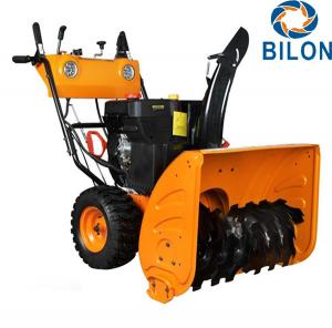 China Gasoline Engine Snow Sweeper Machines 13 HP Walk Behind Snow Sweeper on sale