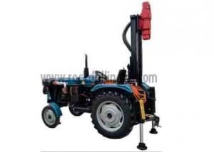 China Hydraulic Tractor Mounted Water Well Drilling Machine Portable Wheel Drill Rig on sale