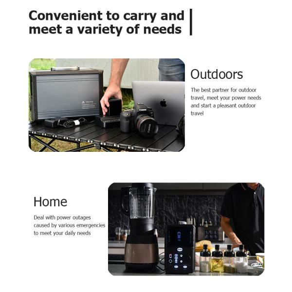 1000w Lifepo4 Portable Power Station Solar Generator Lithium Battery For Home Camping