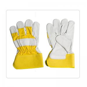 China Metal Smelting Cotton Cow Leather Safety Gloves on sale
