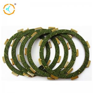 China 125cc Motorcycle Spare Parts / Green Rubber Material Motorcycle Clutch Plate on sale