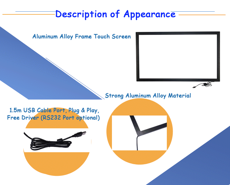 High Resolution 15 Inch Multi Touch Screen Compatible Dust And Water Proofing
