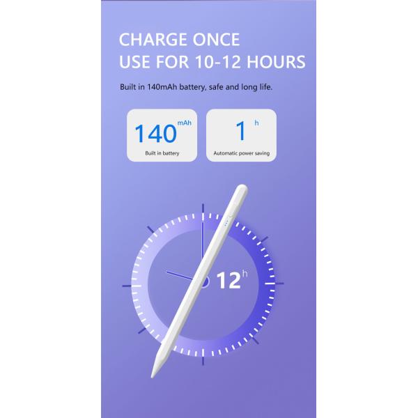 140mAh Active Smart Digital Stylus Pens Compatible With IPhone IPad