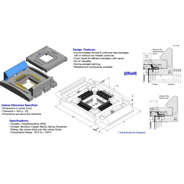 Quad Flat Pack - Carrier and Contactor 8500-025-196-1T Maximize Your Efficiency with Our Top-Notch Contactor