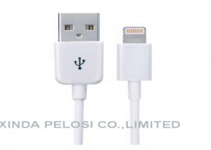 China 5.0 V Apple Original Lightning Cable , 8 Copper Connector Iphone Lightning Cable factory