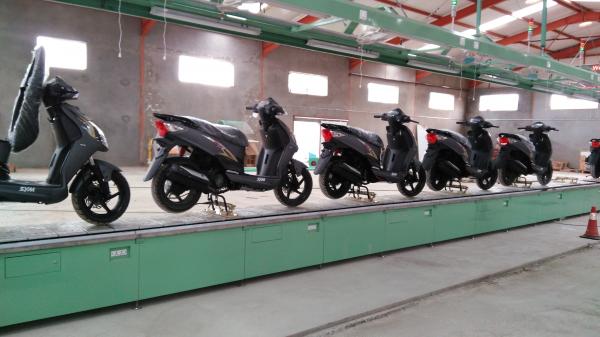 China High Efficiency Motorbike / Motorcycle Assembly Line Production System Spray Paint Booth factory