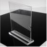 Buy cheap Fashion Vertical A4 Size Clear Acrylic Stand Up Sign Holder Portrait Removable from wholesalers