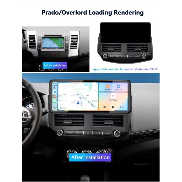 12.3Inch Wireless Carplay Android Head Unit for Mitsubishi Outlander