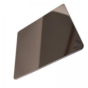 China Mirror Finished Brown Color AISI 201 304 316 Stainless Steel Metal Sheet factory