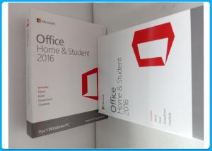 China Microsoft Office 2016 Home and Student license Key Card / NO disc / DVD activated online on sale