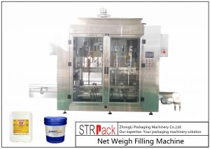 China Net Weight 3KW Automatic Liquid Filling Machine 350B / H Drum Gallons factory