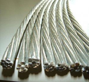 China 5 16 Inch EHS Galvanized Guy Wire With 150-400g/M2 Zinc Coating , Diameter 1.24~5.50mm on sale