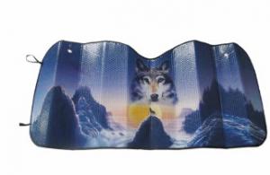 China Colorful Pe Bubble Car Sun Protector Windshield , Foldable Sunshade For Car factory