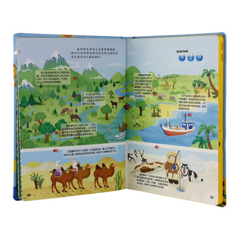Customizable Interactive Sound Book with Adjustable Volume, Non-Toxic Plastic, and 400+ Educational Sounds for Toddlers