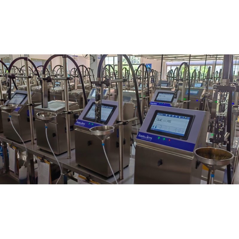 Automatic Industrial CIJ Inkjet Coding Printers High Performance With Small Nozzle