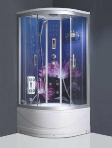 China Glass back panel rain shower steam shower cubicle portable massage shower room on sale